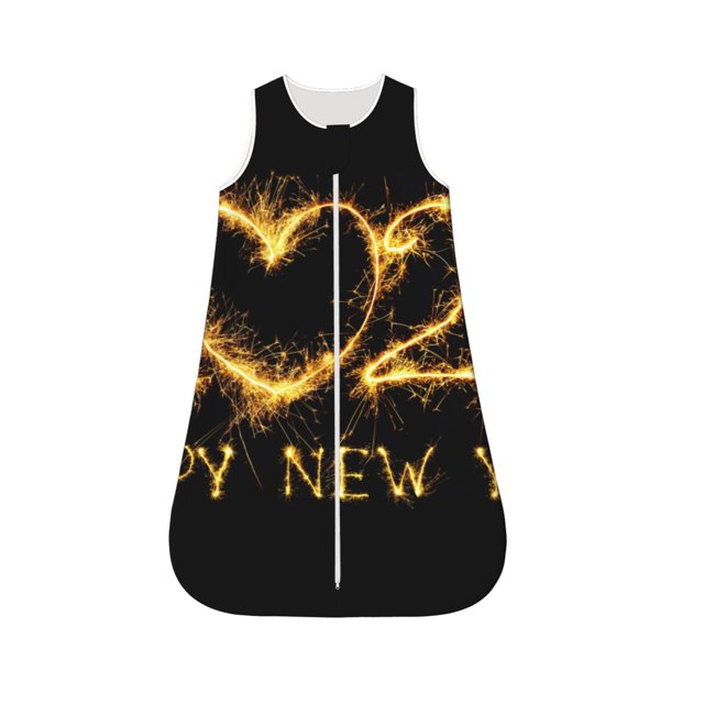 Salouo Happy New Year 2025 D Print Baby Sleep Sack Wearable Blanket for