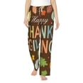 thumbnail image 1 of Salouo Happy Thanksgiving With Gnome Print Women's Pajama Pants Casual Loose Sweatpants PJs Flowy Pants Drawstring Palazzo for Women Wide Leg Pants Lounge Pajama -XX-Large, 1 of 8