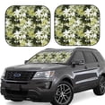 thumbnail image 1 of Salouo Hawaii Palms Pattern Car Windshield Sun Shade Foldable | Front Windshield Shade for Sun, Heat and UV Rays | Interior Sun Protection-Medium, 1 of 6