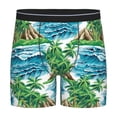 thumbnail image 1 of Salouo Hawaii Palms Pattern Men's Boxer Briefs, Soft & Breathable Underwear Elastic Waistband Briefs for Men,1-Pack, 1 of 7