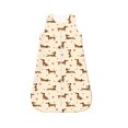 Salouo Heart Dachshund Print Baby Sleep Sack Wearable Blanket for