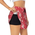 thumbnail image 1 of Salouo Hello Summer Flamingo Print Women's 2 in 1 Running Shorts Double-Layer Shorts Athletic Workout Gym Yoga Shorts Running Shorts for Women-X-Large, 1 of 7