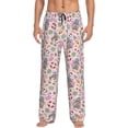 thumbnail image 1 of Salouo Hello Summer With Gnome Print Pajama Pants for Men, Lounge Pants Elastic Waistband Casual Men's sleepwear Loungewear Sleep Pajama Pant -Small, 1 of 7