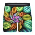 thumbnail image 1 of Salouo Hippie Style Pattern Men's Boxer Briefs, Soft & Breathable Underwear Elastic Waistband Briefs for Men,1-Pack, 1 of 7