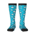 thumbnail image 1 of Salouo Hippo In Water Head Print Women's Men's Ankle Socks 1-pack Casual Athletic Socks for Unisex Adult Moisture-Wicking Socks for Daily Wear/Running/Sport, 1 of 8