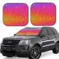 thumbnail image 1 of Salouo Holiday Shiny Pattern Car Windshield Sun Shade Foldable | Front Windshield Shade for Sun, Heat and UV Rays | Interior Sun Protection-Medium, 1 of 1