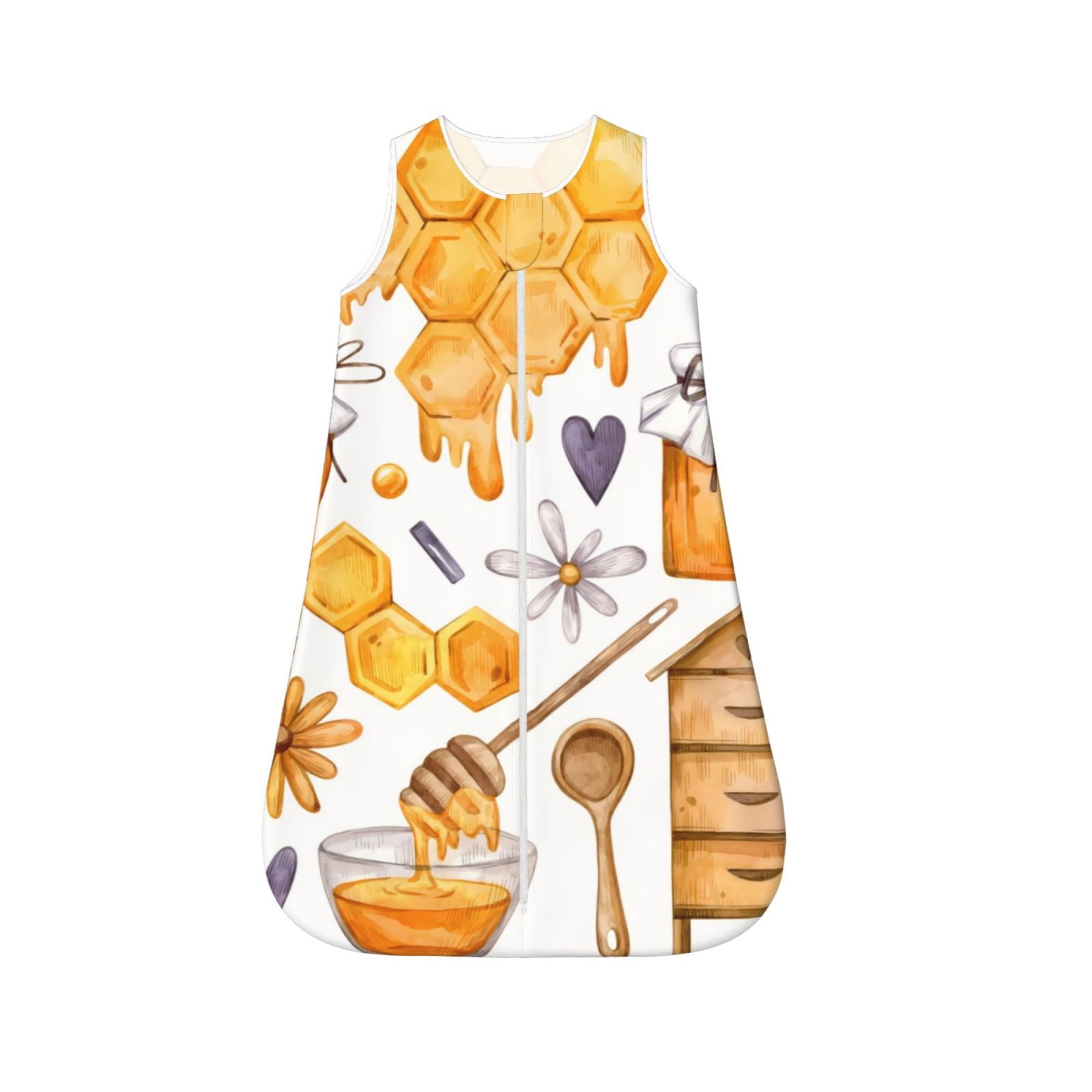 Salouo Honey Bee Set Print Baby Sleep Sack Wearable Blanket for Babies