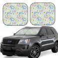 thumbnail image 1 of Salouo Honey Bees And Flowers Pattern Car Windshield Sun Shade Foldable | Front Windshield Shade for Sun, Heat and UV Rays | Interior Sun Protection-Large, 1 of 6