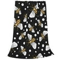 thumbnail image 1 of Salouo Honey Bees at Night Print Bed Blankets,Flannel Blanket Comfortable Air Conditioning Blanket Lightweight Blanket for Sofa Bed Travel & Couch -60"x50", 1 of 8