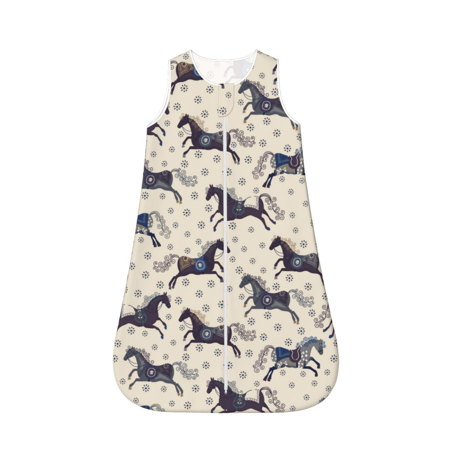 Salouo Horse Print Baby Sleep Sack Wearable Blanket for Babies Toddler