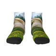thumbnail image 1 of Salouo Horse Rearing Up In The Field Pattern Unisex Middle Tube Socks,Middle-Finger Knee High Socks Over The Calf Tube Stocking Crew Stockings for Women and Men Tube Socks, 1 of 8