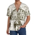 thumbnail image 1 of Salouo Horses Grazing On Meadow Pattern Cuban Collar Shirts for Men Button-Down Shirt Men's Short Sleeve Shirts Hawaiian Shirts Casual Shirts -X-Large, 1 of 6