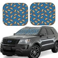 thumbnail image 1 of Salouo Hot Dog 1 Pattern Car Windshield Sun Shade Foldable | Front Windshield Shade for Sun, Heat and UV Rays | Interior Sun Protection-Small, 1 of 6