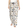 thumbnail image 1 of Salouo I Love Dogs Print Women's Pajama Pants Casual Loose Sweatpants PJs Flowy Pants Drawstring Palazzo for Women Wide Leg Pants Lounge Pajama -Small, 1 of 8