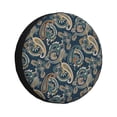 thumbnail image 1 of Salouo Indian Paisley 2 Print Spare Tire Cover 14-17 inch Spare Tire Protector Universal Tough Tire Wheel Cover for Trailer SUV and Truck-17 inch, 1 of 6