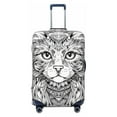 thumbnail image 1 of Salouo Intricate Cat Mandala Pattern Travel Dust-proof Suitcase Cover, Softside Suitcase Protector Luggage Cover Protector for 18-32inch ,Not Included Suitcase, 1 of 8