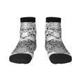 thumbnail image 1 of Salouo Intricate Cat Mandala Pattern Unisex Middle Tube Socks,Middle-Finger Knee High Socks Over The Calf Tube Stocking Crew Stockings for Women and Men Tube Socks, 1 of 8