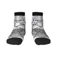 thumbnail image 1 of Salouo Intricate Cat Mandala Pattern Unisex Middle Tube Socks,Middle-Finger Knee High Socks Over The Calf Tube Stocking Crew Stockings for Women and Men Tube Socks, 1 of 8