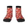 thumbnail image 1 of Salouo Japanese Maneki Cats Pattern Unisex Middle Tube Socks,Middle-Finger Knee High Socks Over The Calf Tube Stocking Crew Stockings for Women and Men Tube Socks, 1 of 8