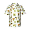 thumbnail image 1 of Salouo Kawaii Mexican Avocado for Hawaiian Shirt for Men,Summer Beach Casual Short Sleeve Button Down Shirts Men's Regular-Fit Short-Sleeve Print Shirt -3X-Large, 1 of 6