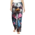 thumbnail image 1 of Salouo Lady Duck Print Women's Pajama Pants Casual Loose Sweatpants PJs Flowy Pants Drawstring Palazzo for Women Wide Leg Pants Lounge Pajama -Large, 1 of 8