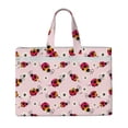 thumbnail image 1 of Salouo Ladybugs And Flower for Canvas Tote File Bag, Tote Bag With Zipper Business Briefcase Document Bag with Handle A4 File Organizer Laptop Bag for Travel & Work, 1 of 8