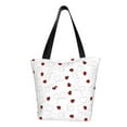 thumbnail image 1 of Salouo Ladybugs Flying On Dotted Route for Shoppers Tote for Women Foldable Handbags with Big Capacity Casual One-Shoulder Shopping Bag Hobo Bags Fit for Office/Shopping/Park, 1 of 6
