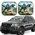 thumbnail image 1 of Salouo Lake Forest Dinosaur A Pattern Car Windshield Sun Shade Foldable | Front Windshield Shade for Sun, Heat and UV Rays | Interior Sun Protection-Medium, 1 of 6