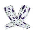 Salouo Lavender Flowers Pattern UV Sun Protection Arm Sleeves for Men