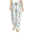 thumbnail image 1 of Salouo Lavender Flowers Print Women's Pajama Pants Casual Loose Sweatpants PJs Flowy Pants Drawstring Palazzo for Women Wide Leg Pants Lounge Pajama -XX-Large, 1 of 8