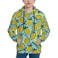 thumbnail image 1 of Salouo Lemon Pattern Hoodie Sweatshirt for Youth, Fall Pullover Hoodie Sweatshirt Long-Sleeve Pullover Hooded Sweatshirt-Small, 1 of 6
