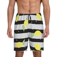 thumbnail image 1 of Salouo Lemon Pattern Men's Sleep Pajama Shorts,Pajama Bottoms Elastic Waistband Sleep Pajama Short PJ Shorts for Men -XX-Large, 1 of 6