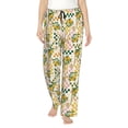 thumbnail image 1 of Salouo Lemon Print Women's Pajama Pants Casual Loose Sweatpants PJs Flowy Pants Drawstring Palazzo for Women Wide Leg Pants Lounge Pajama -X-Large, 1 of 8