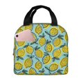 thumbnail image 1 of Salouo Lemon for Unisex Lunch Bag Leakproof Lunch Tote Large Capacity Reusable Insulated Lunch Box Cooler Lunch Container for Work/Office/Picnic/Travel-Black, 1 of 8