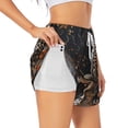 thumbnail image 1 of Salouo Leopard On Tree Branch Print Women's 2 in 1 Running Shorts Double-Layer Shorts Athletic Workout Gym Yoga Shorts Running Shorts for Women-Medium, 1 of 7