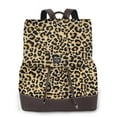 thumbnail image 1 of Salouo Leopard Print Pattern PU Leather Backpack,Purse for Women Fashion Multipurpose Design Handbag Ladies Shoulder Bags Travel Backpack, 1 of 4