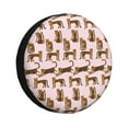 Salouo Leopard Print Print Spare Tire Cover 1417 inch Spare Tire