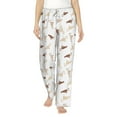 thumbnail image 1 of Salouo Leopard Print Print Women's Pajama Pants Casual Loose Sweatpants PJs Flowy Pants Drawstring Palazzo for Women Wide Leg Pants Lounge Pajama -Large, 1 of 8