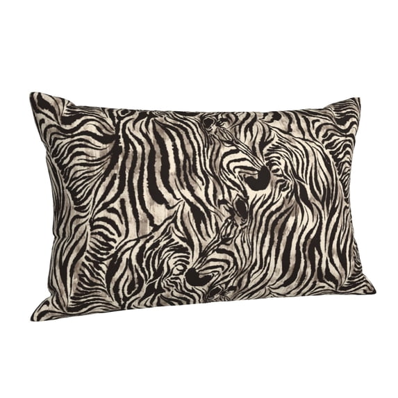 Salouo Leopard And Zebra1 Pattern Pillow Cases,1PC Pillow Covers with Envelope Closure Decorative Pillow Case for Bed Couch,Pillows Not Included-14"x20"