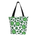 thumbnail image 1 of Salouo Leopard print St. Patrick's Day for Shoppers Tote for Women Foldable Handbags with Big Capacity Casual One-Shoulder Shopping Bag Hobo Bags Fit for Office/Shopping/Park, 1 of 6