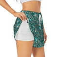 thumbnail image 1 of Salouo Lephants in the Jungle Print Women's 2 in 1 Running Shorts Double-Layer Shorts Athletic Workout Gym Yoga Shorts Running Shorts for Women-XX-Large, 1 of 7