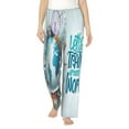 thumbnail image 1 of Salouo Let's go Travel Print Women's Pajama Pants Casual Loose Sweatpants PJs Flowy Pants Drawstring Palazzo for Women Wide Leg Pants Lounge Pajama -X-Large, 1 of 8