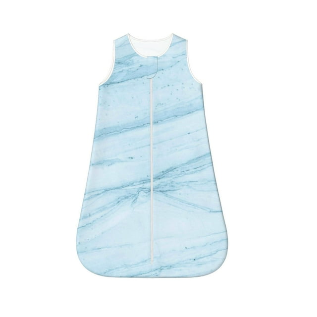Salouo Light Blue Marble Print Baby Sleep Sack Wearable Blanket for