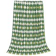 thumbnail image 1 of Salouo Light Green Squares Print Bed Blankets,Flannel Blanket Comfortable Air Conditioning Blanket Lightweight Blanket for Sofa Bed Travel & Couch -60"x50", 1 of 1