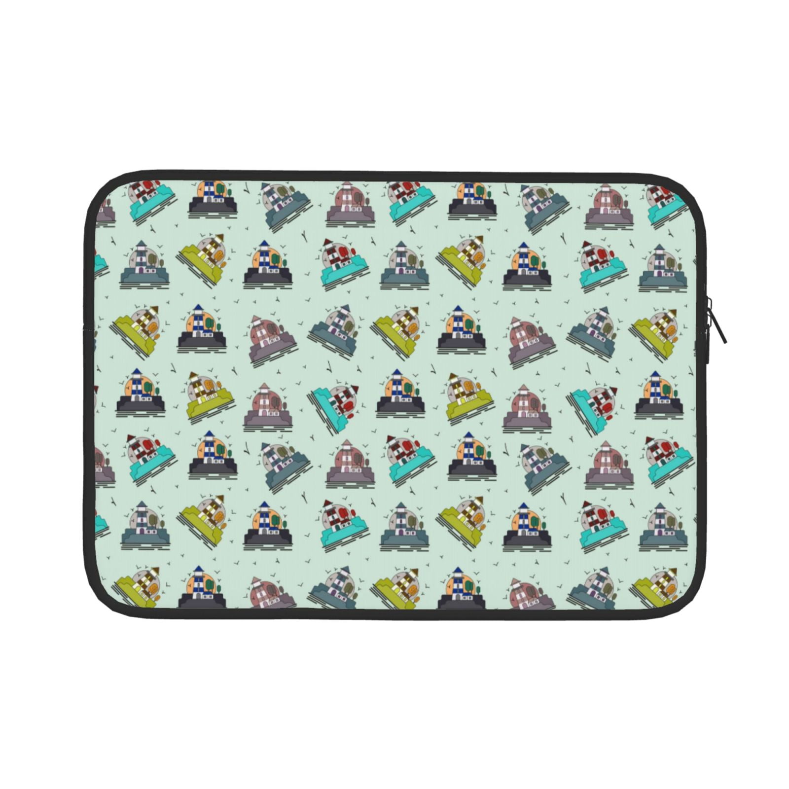 Salouo Lighthouse Pattern Laptop Sleeve Case, Laptop Cover Briefcase