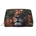 thumbnail image 1 of Salouo Lion Forest Crown Pattern Large Cosmetic Bag,Portable Travel Makeup Bag Makeup Brush Organizer Cosmetics Pouch Large Capacity Travel Makeup Case Organizer, 1 of 8