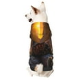 thumbnail image 1 of Salouo Lizard With Sunglasses Sunset Pattern Small Dog Hoodie Sweatshirts Dog Clothes Coat Clothing Puppy Sweater Outfit Pullover Pet Winter Coat Sweater Outfit-X-Large, 1 of 7