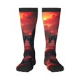thumbnail image 1 of Salouo Lone Rider Under Red Sky Print Women's Men's Ankle Socks 1-pack Casual Athletic Socks for Unisex Adult Moisture-Wicking Socks for Daily Wear/Running/Sport, 1 of 8
