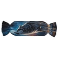 thumbnail image 1 of Salouo Lonely Night Sky Wolf Pattern Cute Bolster Pillow,Cylindrical Pillow Long Pillow for Bed Round Side Pillow for Knee/Leg/Neck ,- Length 24.4" x 9.8" Diameter, 1 of 8