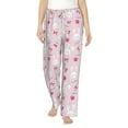 thumbnail image 1 of Salouo Love Rabbit Print Women's Pajama Pants Casual Loose Sweatpants PJs Flowy Pants Drawstring Palazzo for Women Wide Leg Pants Lounge Pajama -Medium, 1 of 8